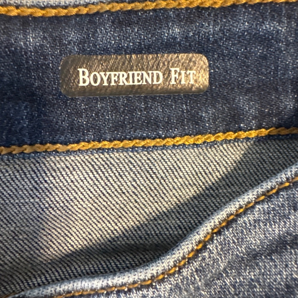 Judy Blue Boyfriend Jeans Womens 7/28 Blue Medium Wash Distressed Stretch Denim - Picture 4 of 8